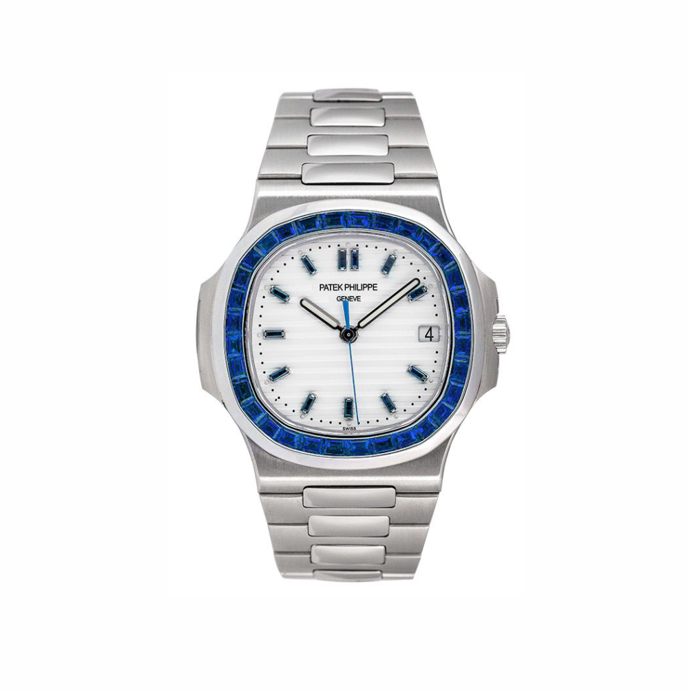 Patek Philippe Nautilus blue Emerald Swiss Automatic Watch - Swiss o ...