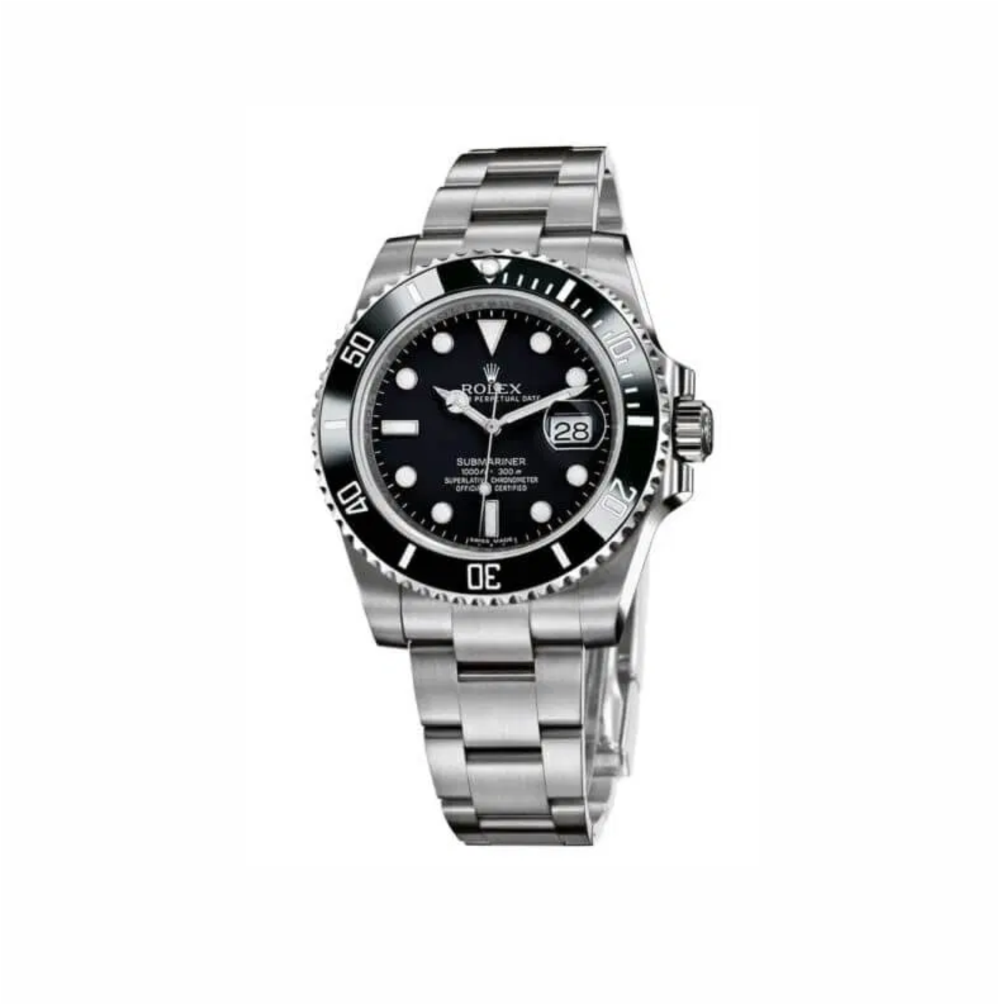 Rolex Submariner Black Dial Swiss ETA 7750 Valjoux Movement Watch