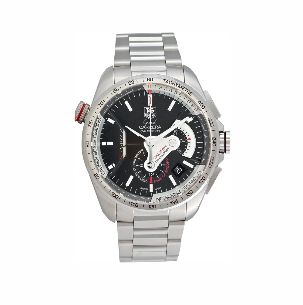 Tag Heuer Grand Carrera Calibre 36 Mens Steel Watch