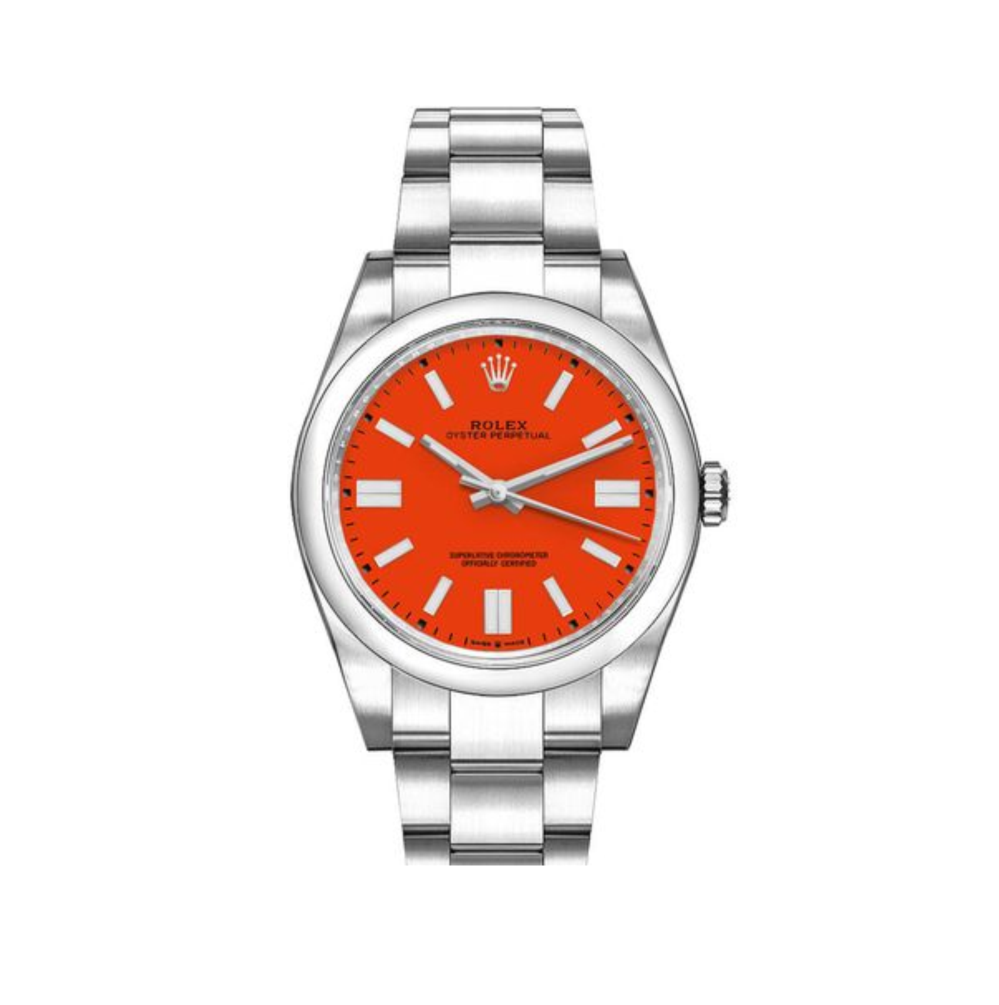 rolex Oyster Perpetual 36 Coral Red Unisex Watch